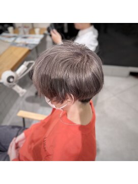 ミエルヘアーエスト 新宿店(mielhair est) ブリーチ1回グレージュ　MEN'S HAIR