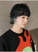 【macana指名】ウェーブパーマウルフカットショートボブ