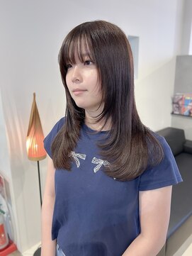 シー.(SHE.) 【SHE.】レイヤーカット/ブラウン/ベージュ/ブリーチなしカラー