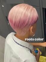 ベレーザ 渋谷(BELEZA)&nbsp;16368ブリーチ＆ダブルカラー刈り上げハイライトメッシュピンク