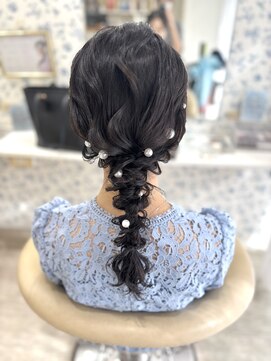 サクララ(Sakura la) 編みおろし/参列ヘア/お呼ばれヘア/結婚式/アップヘア