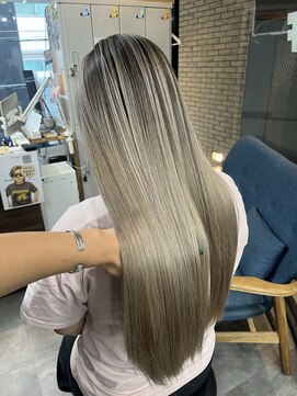 ラフ(LAFF) #着物#メルティーカラー#フェミニンロング#ウェーブミディアム