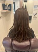 赤みを抑えた大人カラー＊オリーブブラウン