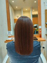 ユニティ 小田急相模原店&nbsp;赤味ブラウン艶セミロング【小田急相模原/髪質改善/白髪染め】