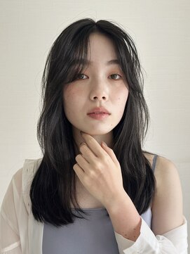 トータルビューティーサロン プリエ(prier) セミロング/レイヤーカット/暗髪カラー/黒髪ロング/髪質改善