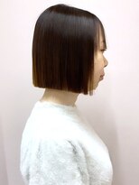 ソンノ(sonno) ミニボブ 縮毛矯正 酸熱トリートメント 切りっぱなしボブ