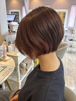 ハグクレア(HUG CLAIRE)&nbsp;ショートボブ×インナーピンクベージュ