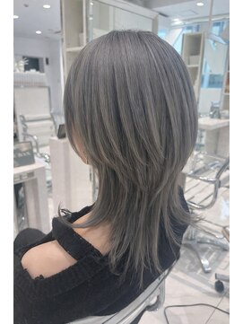 ヘアーアンドメイク ニューヨークニューヨーク 姫路店(Hair&Make NYNY) ハイトーングレージュにウルフレイヤー