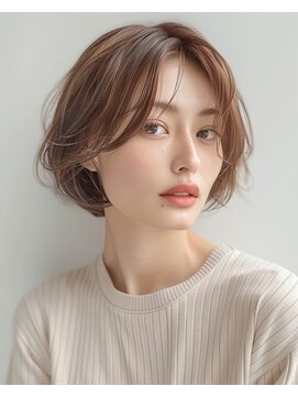 アーツ 茅ヶ崎(arts) ショートカット20代30代40代前髪あり面長丸顔ショートボブ