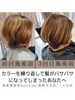 ルクス(Lux) hairLux浜松天王・三ヶ日白髪染め繰り返してダメージした方へ