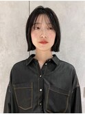 ナチュラルワンレンボブ