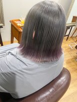 ウィーク 梅田(UiiC)&nbsp;◆シルバーグレー×MIX裾カラー/ハイトーン/uiicumeda白井舞美◆