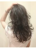 【morio池袋】ダークトーンラフウェーブロング2