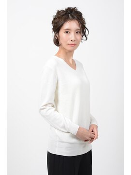 アース コアフュール ボーテ 成田店(EARTH coiffure beaute) ショートでも爽やか！ハーフアップアレンジ【EARTH 成田