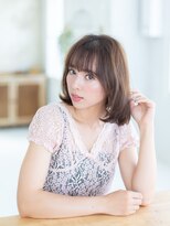 ナチュラルエフ(natural f) 立体感ふわふわボブ×20代30代大人可愛い小顔スタイル