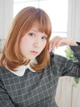 ヘアメイク ナル(hair make nalu) 重めのミディアムヘアー