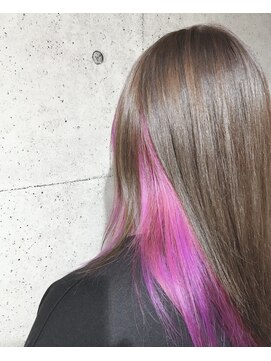 エムエーヘアースタジオ(M/A hair studio.) インナーカラー　ピンクパープル
