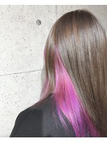 エムエーヘアースタジオ(M/A hair studio.) インナーカラー　ピンクパープル