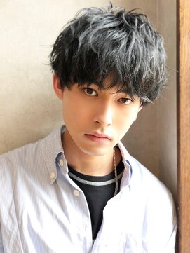 アグ ヘアー セント 鹿児島中央駅2号店(Agu hair st.) くせ毛パーマ風ウルフ