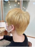 ミルクティーカラーマッシュボブ