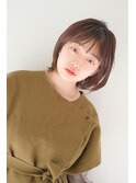 大人ショートボブ/ナチュラルボブ/透明感地毛風カラー<横浜>