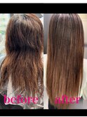 切れてしまった髪もエクステとストレートで甦る艶髪