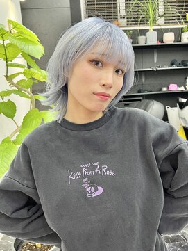 チュダック(ChuDuck) 韓国風《ペールブルー》ブリーチ/ケアブリーチ/ダブルカラー