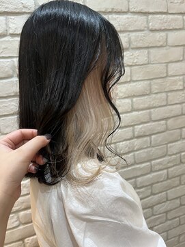 シュガー ヘアアンドネイル 仙台(SUGAR) イルミナカラー◎ホワイトベージュイヤリングカラー