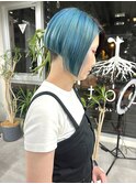 西区新町美容室★roots★デザインカラー★刈り上げボブ