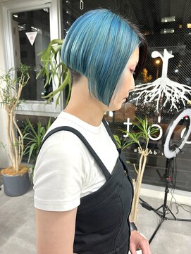 ルーツ ヘア デザイン(roots hair design) 西区新町美容室★roots★デザインカラー★刈り上げボブ