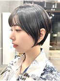 30代40代大人女性/前髪ありショートボブ/ショートヘア/髪質改善