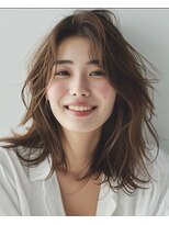 ルシードスタイル アウラ 松戸市五香(LUCIDO STYLE Aura)&nbsp;セミロングスタイル【松戸・五香・白髪染め・カラー・髪質改善】