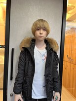 ベンジー 薬院大通店(benji)&nbsp;メンズ×ブロンドカラー