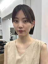 シベル(sibell)&nbsp;20代30代切りっぱなしボブタッセルボブ顔周りレイヤーオリーブ