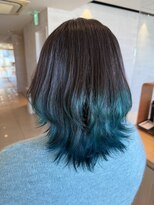 フェイス 大船(FACE) ウルフカット×デザインカラー/Kurumi【大船】