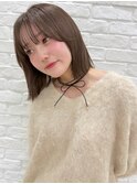 韓国ボブ/切りっぱなしボブ/タッセルボブ/透明感カラー/Minori