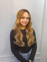 ボアップ 難波店(boappu)&nbsp;プルエクステでデザインカラー！！