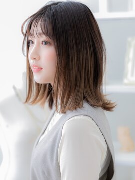 モッズヘア 越谷(mod's hair) ■透明感カラー艶髪くびれミディアムウルフ401★越谷20代30代