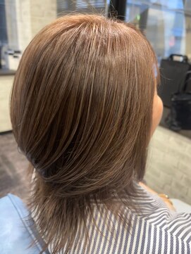 ヘアメイクアクト 都賀店 ハイライト×ウルフレイヤー