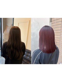 雰囲気を柔らかくみせる顔まわりのカットと透明感のあるカラーを再現◎あなたの理想スタイルに仕上げます☆