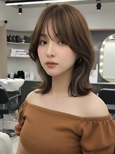 【人気のくびれミディ】まとまりやすいヘアに【秋葉原/髪質改善/酸性ストレート/縮毛矯正/韓国/顔周り】