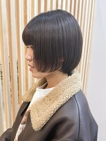 エン 稲毛(enn.) 大人ガーリー/ダークアッシュ/ミディアムレイヤーカット/稲毛