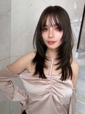 大人気レイヤーカットオリーブグレージュ三鷹立川国分寺韓国ヘア