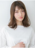 ラテグレージュ抜け感毛先パーマくびれレイヤーX上尾20代30代