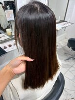 ヴァンカウンシル 一宮店(VAN COUNCIL)&nbsp;水光感たっぷり韓国風ストレート/透明感ブラウン×艶ロング#5