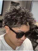 ハイライトメッシュスパイキーショート