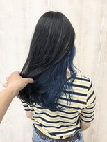 ラッズプラスエイチ(Lads+h)&nbsp;【Lads+h 】楽しめるインナーカラー☆マリンブルー