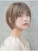 前髪あり大人ショートボブ20代30代40代【AIN.表参道】川原大地