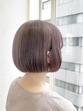 ランプ ヘアー(lamp hair) ミニボブ×ラベンダーベージュ/lamp 清水