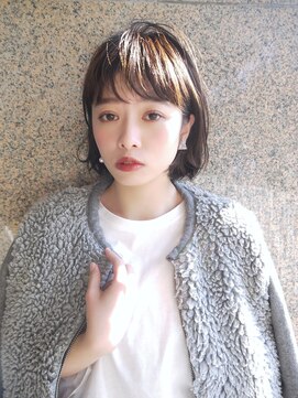 モリオ フロム ロンドン サッポロファクトリー店(morio FROM LONDON) 【morio札幌】2021年札幌髪型 大人かわいい黒髪パーマボブ